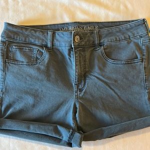 American Eagle outfitters navy blue jean shorts